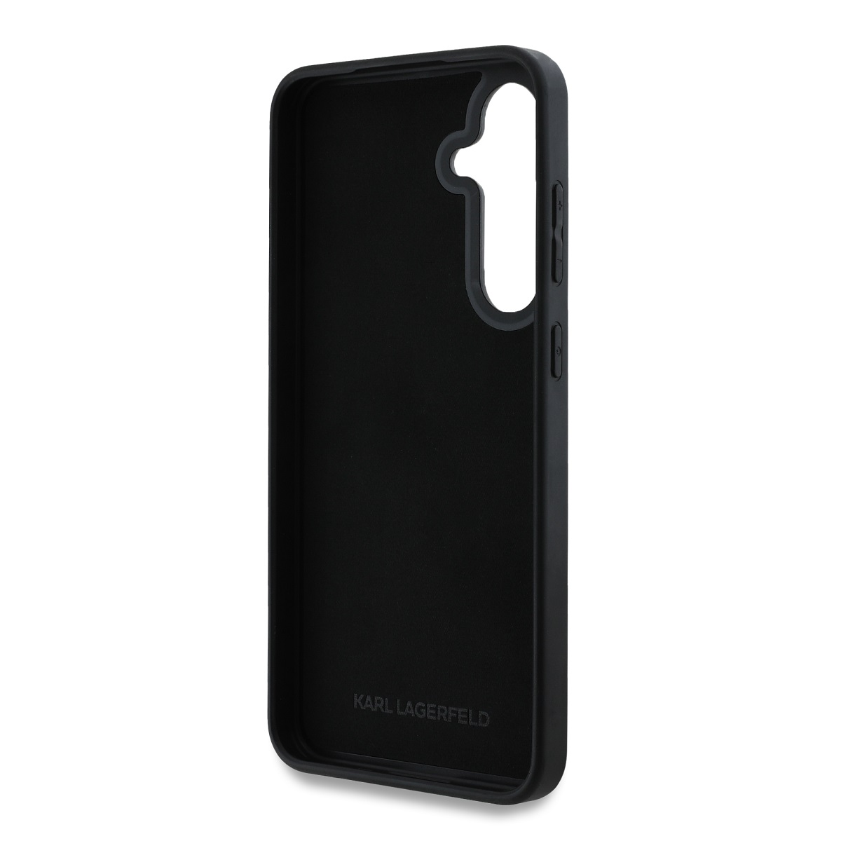 Karl Lagerfeld 3D Rubber Karl and Choupette Zadní Kryt pro Samsung Galaxy S24 FE Black