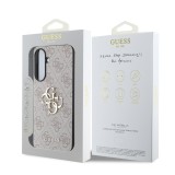 Guess PU 4G Metal Logo Zadní Kryt pro Samsung Galaxy A56 Pink