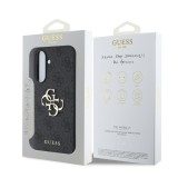 Guess PU 4G Metal Logo Zadní Kryt pro Samsung Galaxy A56 Grey