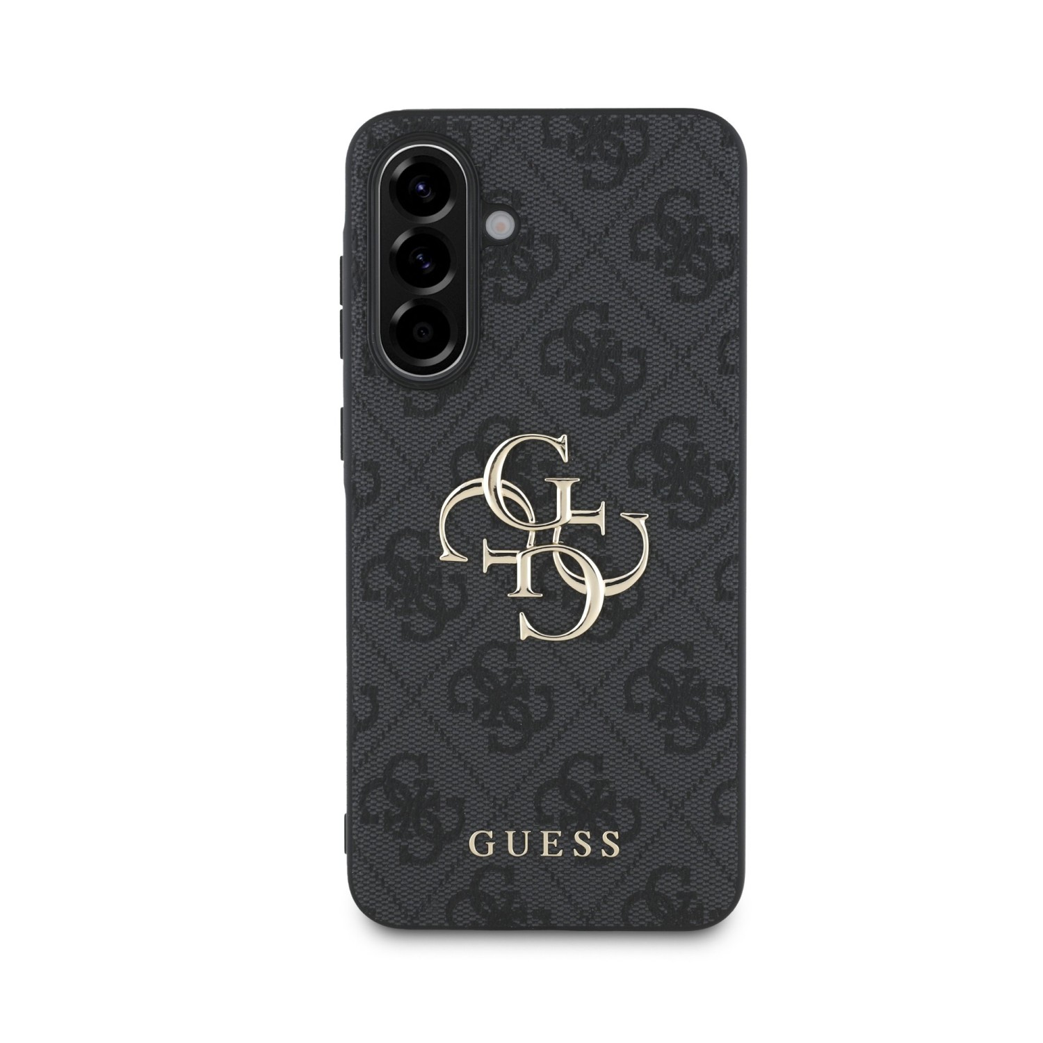 Guess PU 4G Metal Logo Zadní Kryt pro Samsung Galaxy A56 Grey