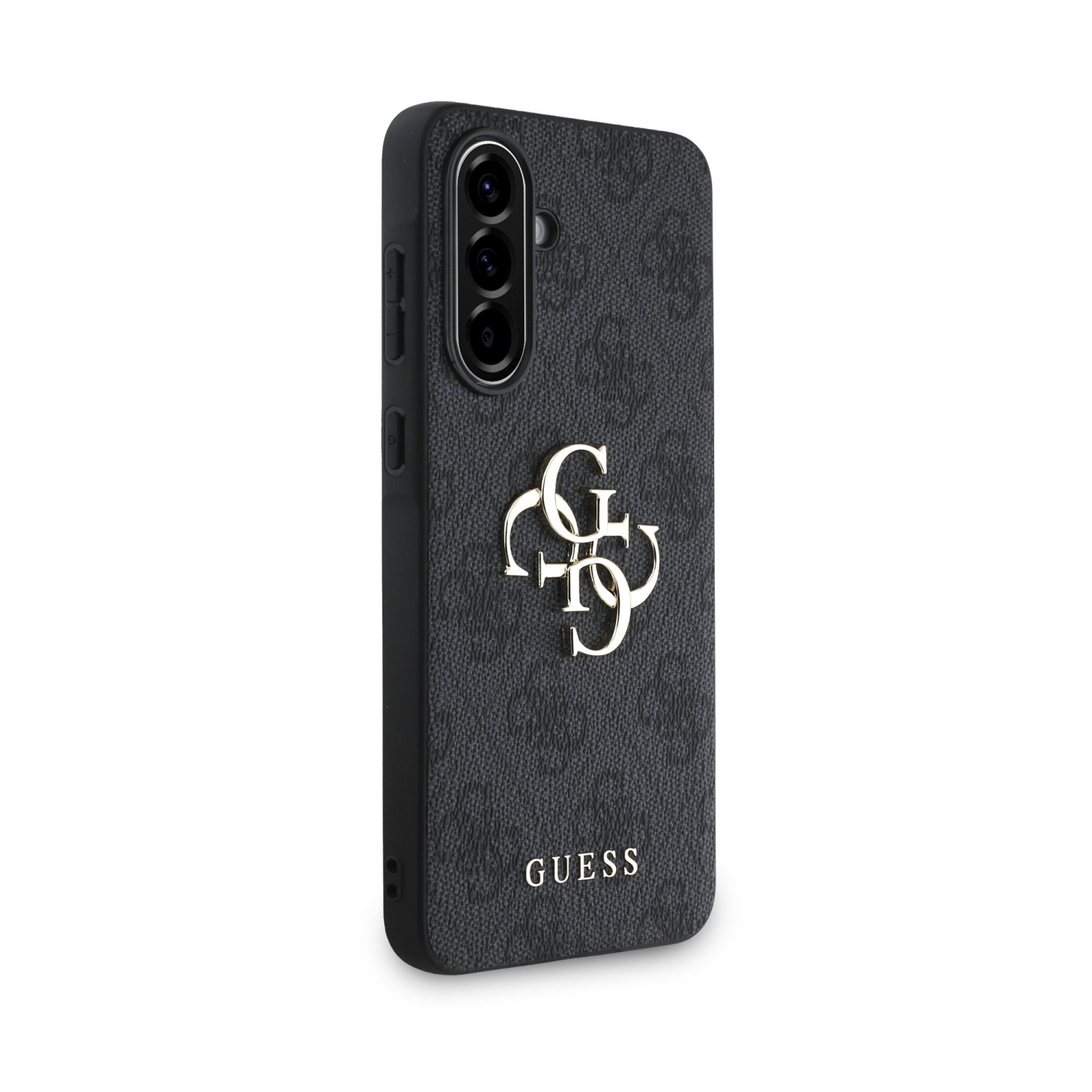 Guess PU 4G Metal Logo Zadní Kryt pro Samsung Galaxy A56 Grey