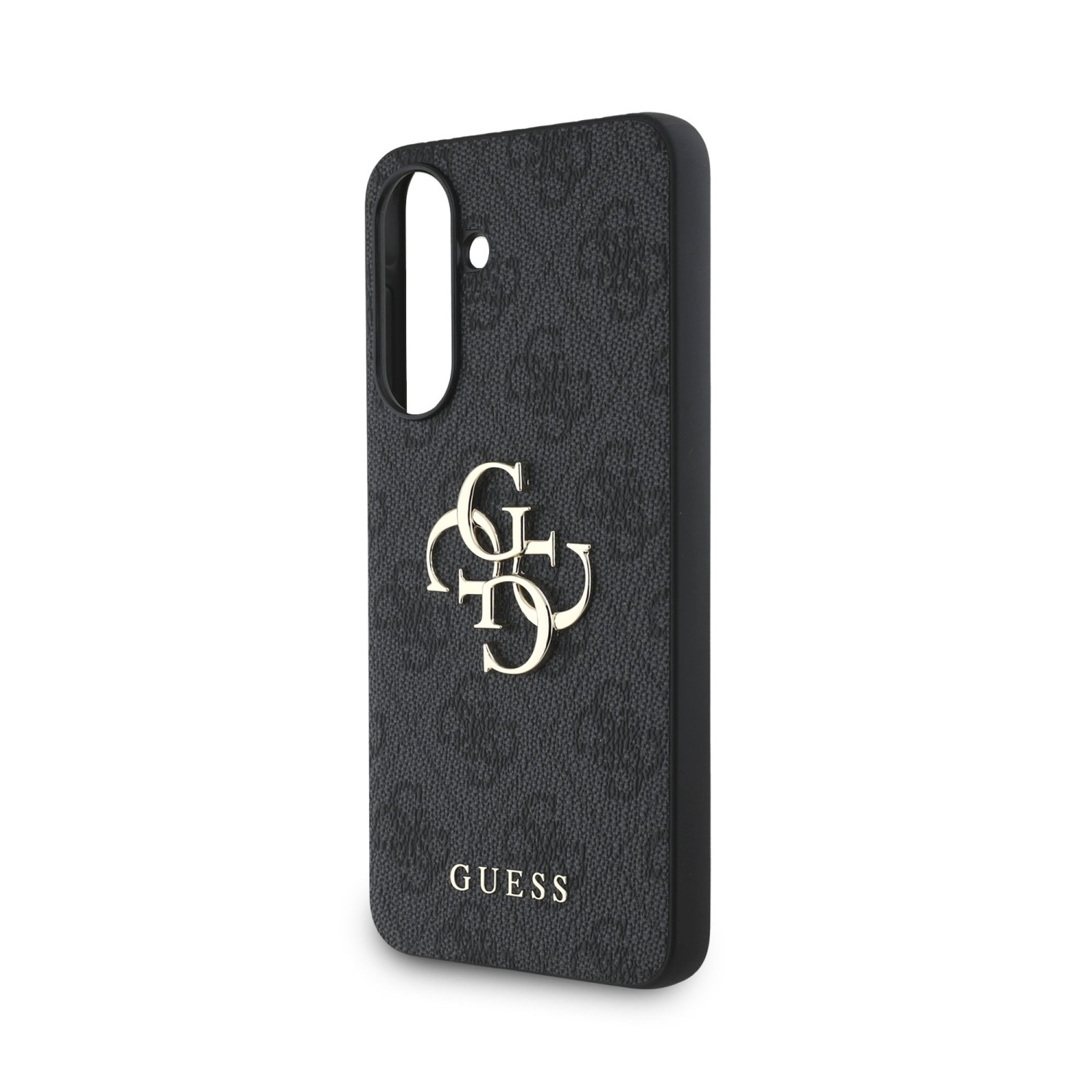 Guess PU 4G Metal Logo Zadní Kryt pro Samsung Galaxy A56 Grey