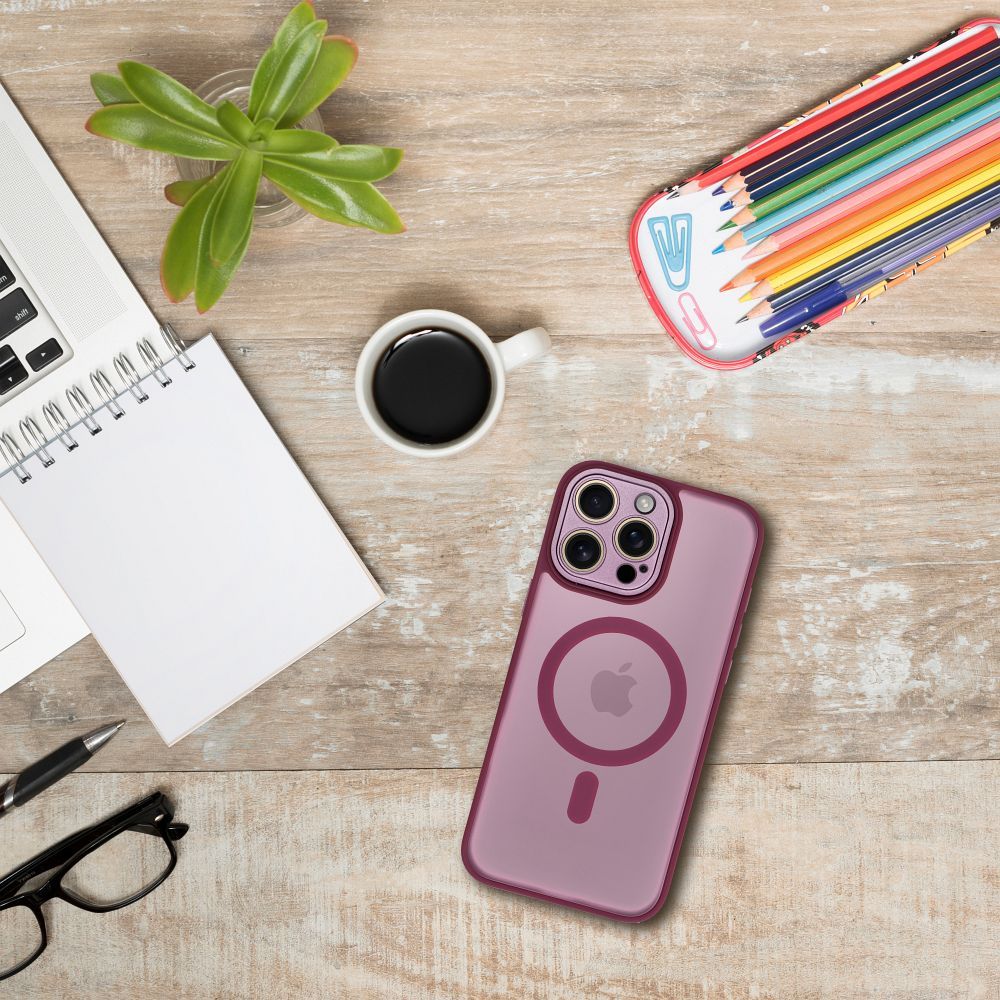 VARIETE MAG COVER Case compatible with MagSafe for IPHONE 16 PRO MAX purple