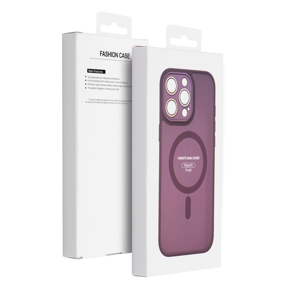 VARIETE MAG COVER Case compatible with MagSafe for IPHONE 16 PRO MAX purple