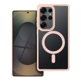 Zadný kryt COLOR EDGE MAG COVER case compatible with MagSafe pre Samsung Galaxy S25, ružová