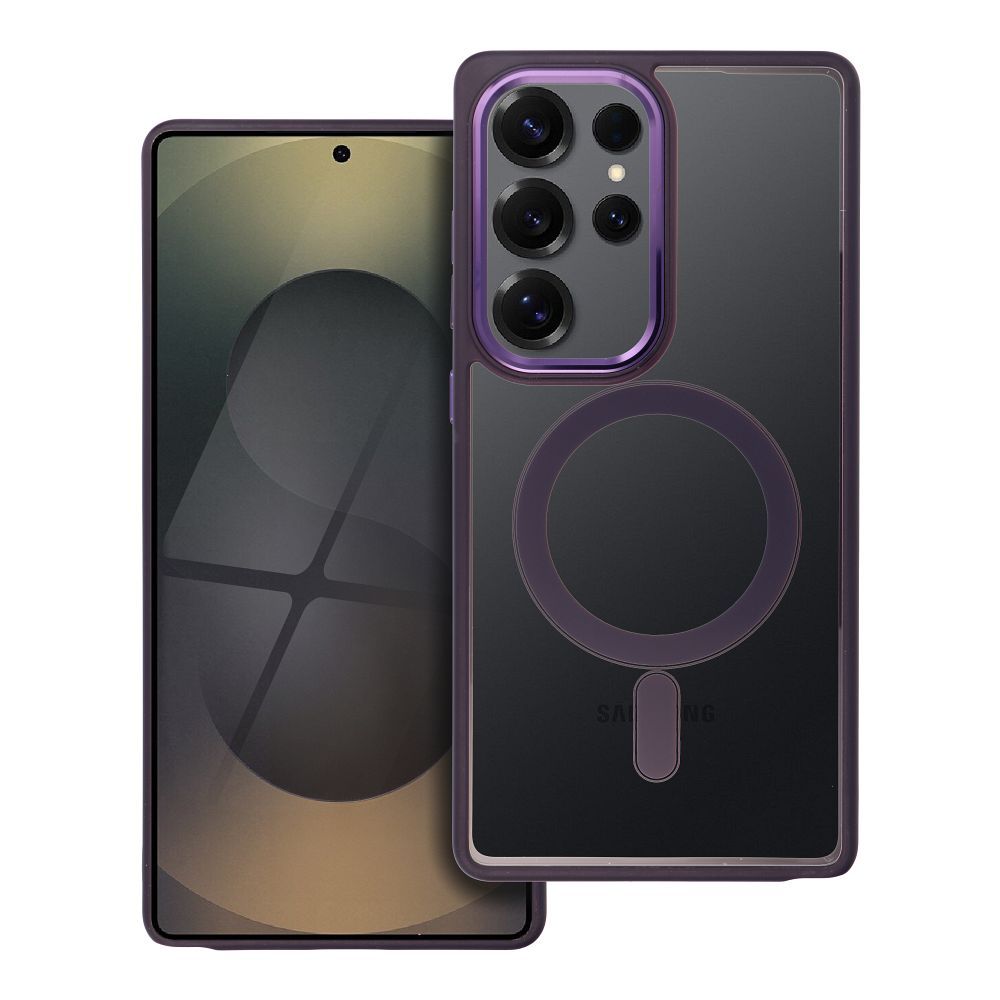 COLOR EDGE MAG COVER case compatible with MagSafe for SAMSUNG S25 ULTRA deep purple