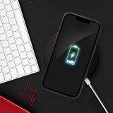 COLOR EDGE MAG COVER case compatible with MagSafe for SAMSUNG S25 PLUS black red