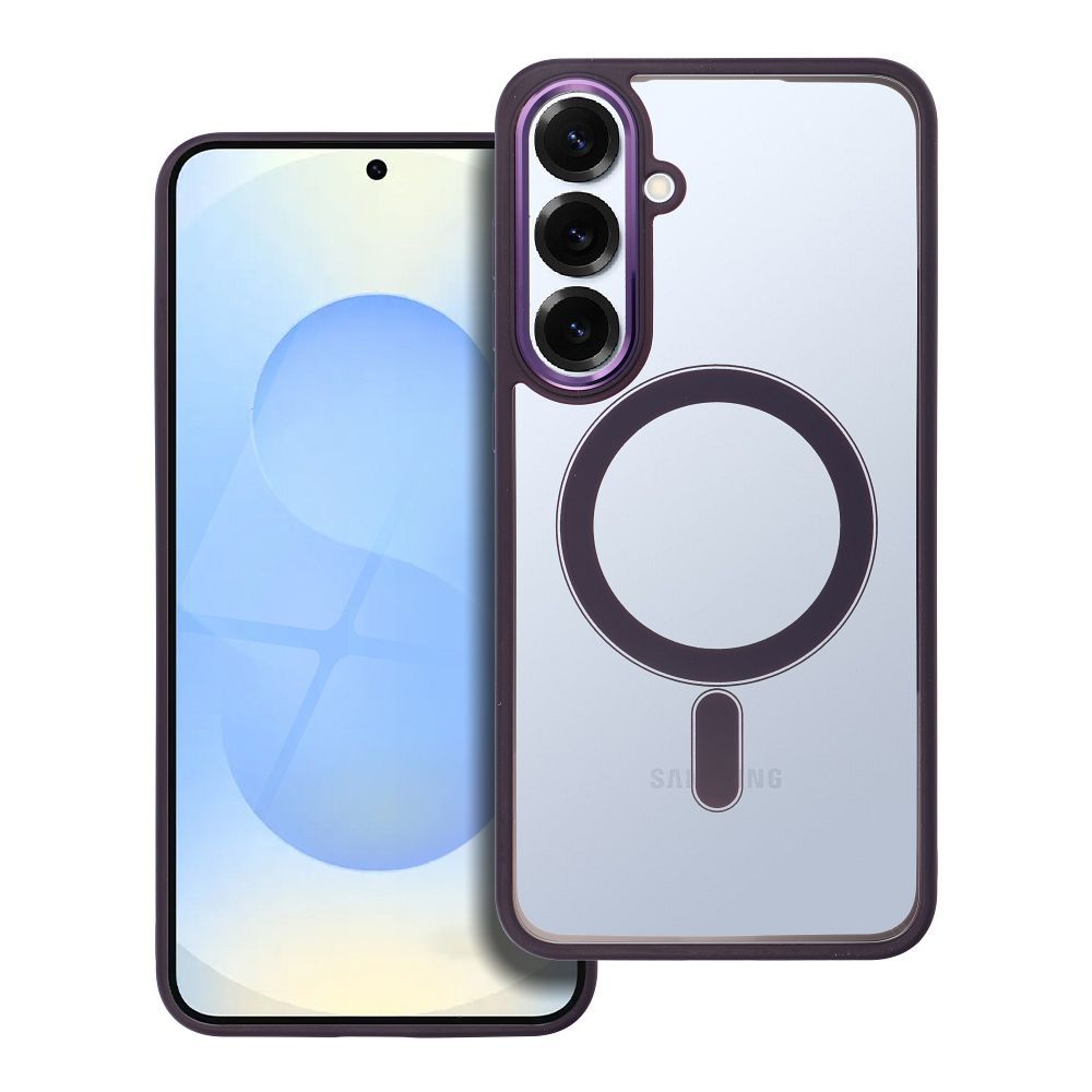 COLOR EDGE MAG COVER case compatible with MagSafe for SAMSUNG S25 PLUS deep purple