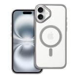 COLOR EDGE MAG COVER case compatible with MagSafe for IPHONE 16 Plus titatnium grey