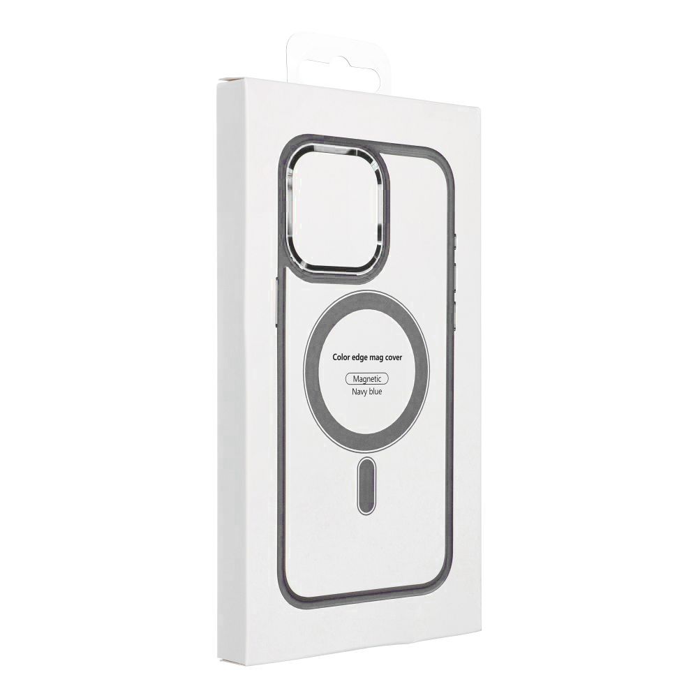 COLOR EDGE MAG COVER case compatible with MagSafe for IPHONE 16 Plus titatnium grey