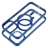 COLOR EDGE MAG COVER case compatible with MagSafe for IPHONE 13 Pro Max navy blue