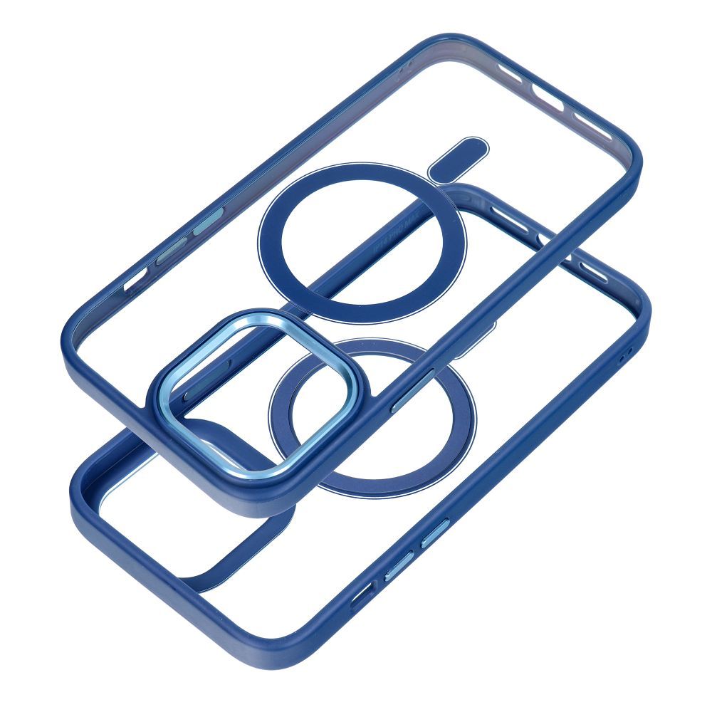 COLOR EDGE MAG COVER case compatible with MagSafe for IPHONE 15 Plus navy blue