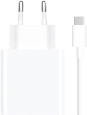 Xiaomi (MDY-16-EF) 33W Cestovná Nabíjačka + USB-C Dátový Kábel biela