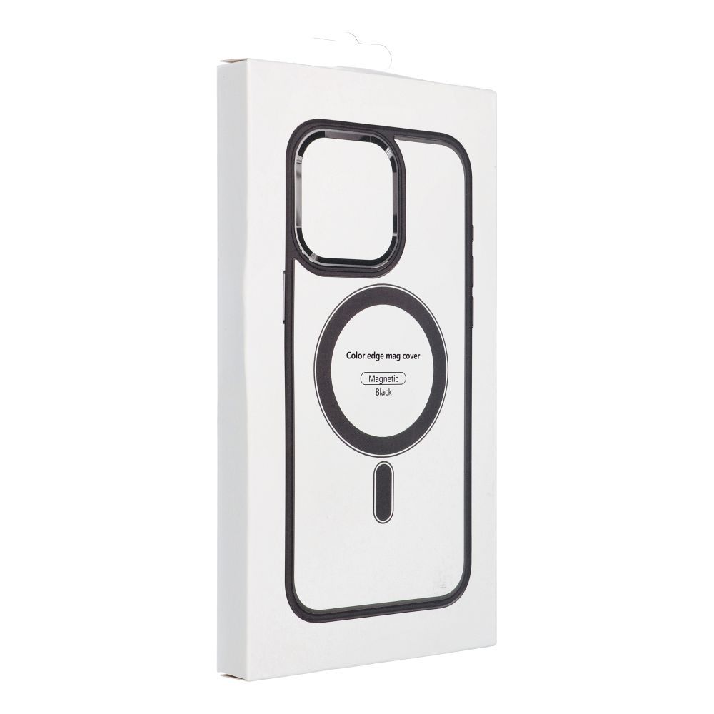 COLOR EDGE MAG COVER case compatible with MagSafe for IPHONE 14 Plus black