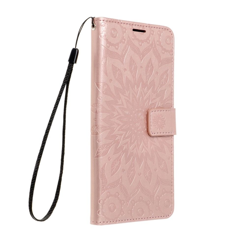 Flipové pouzdro MEZZO Book case pro Apple iPhone 12 mini, mandala rose gold