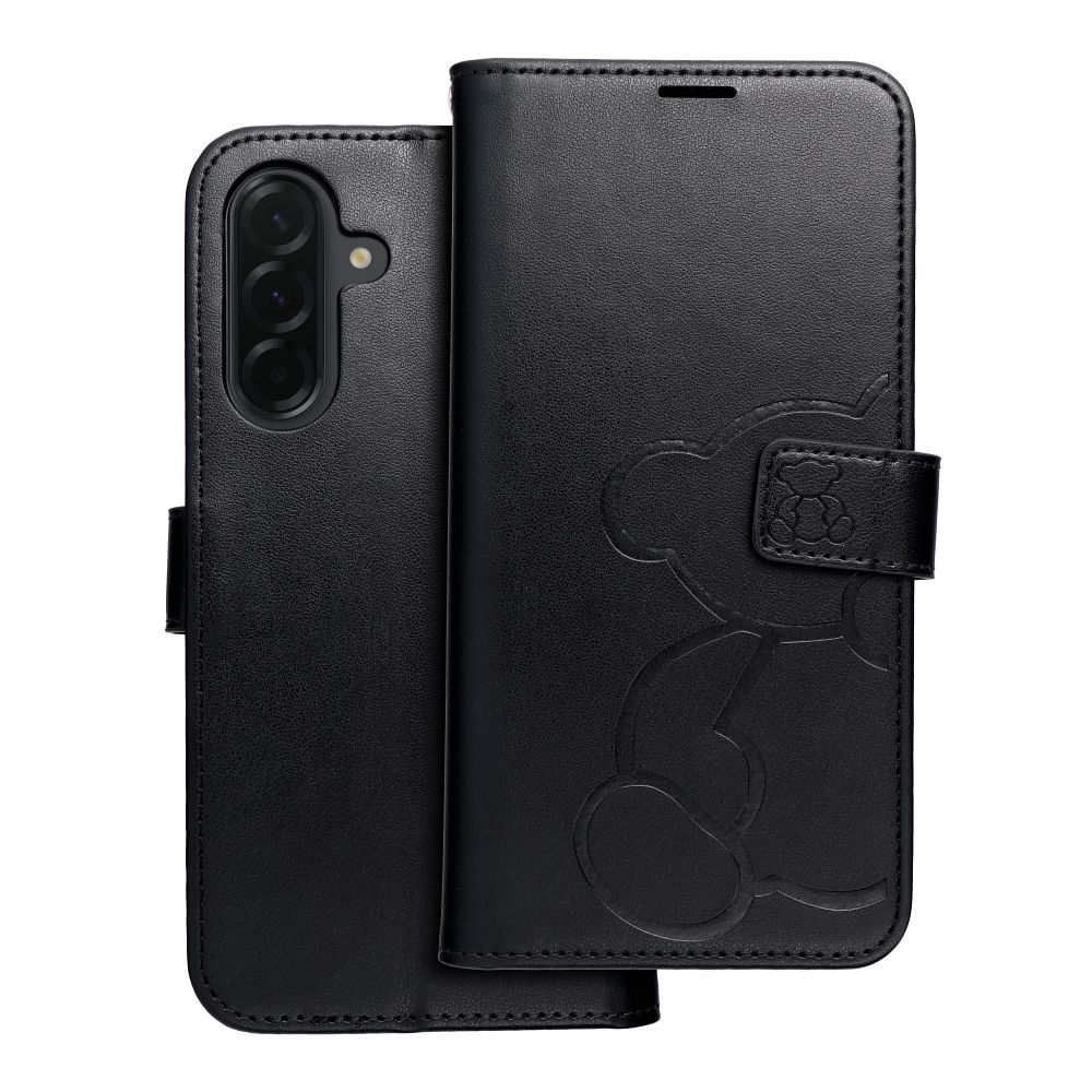 MEZZO Book case for SAMSUNG A36 5G teddy bear black