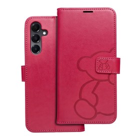 Flipové púzdro MEZZO Book case pre Samsung Galaxy A16 5G, teddy bear magenta