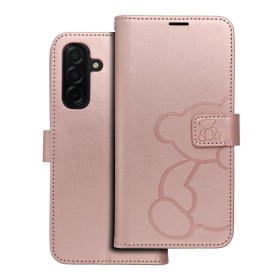 Flipové púzdro MEZZO Book case pre Samsung Galaxy A26 5G, teddy bear rose gold
