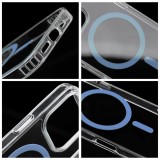 Drop Glue Colorful Ring Mag Cover compatible with MagSafe for IPHONE 13 PRO MAX light blue