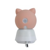 Evolveo Baby Monitor N5 - Set videochůvičky s 360° dohledem, obousměrnou komunikací a ukolébavkami, růžová