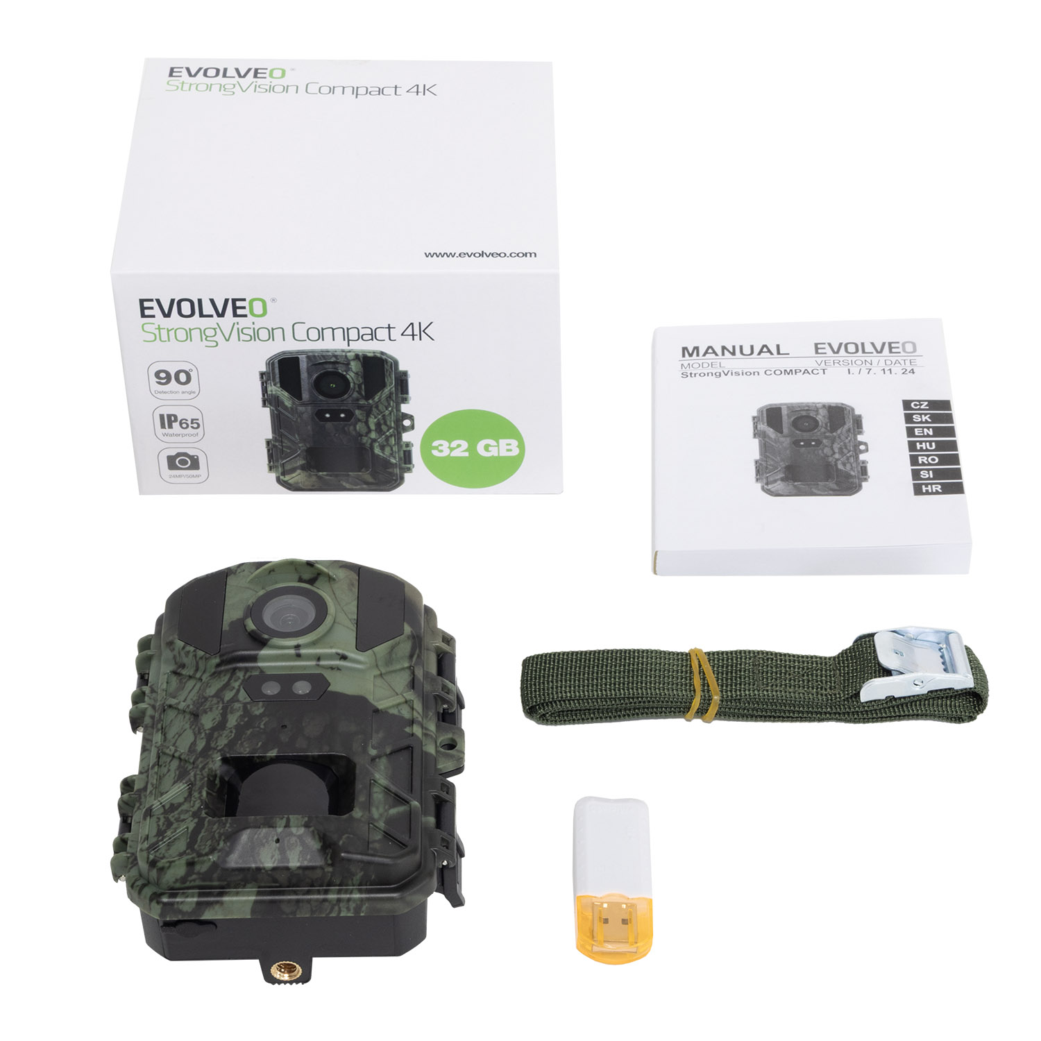 Evolveo StrongVision Compact 4K, fotopast/časosběrná kamera 32GB