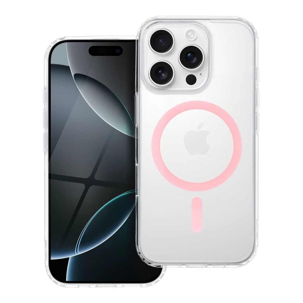 Drop Glue Colorful Ring Mag Cover compatible with MagSafe for IPHONE 13 PRO MAX pink