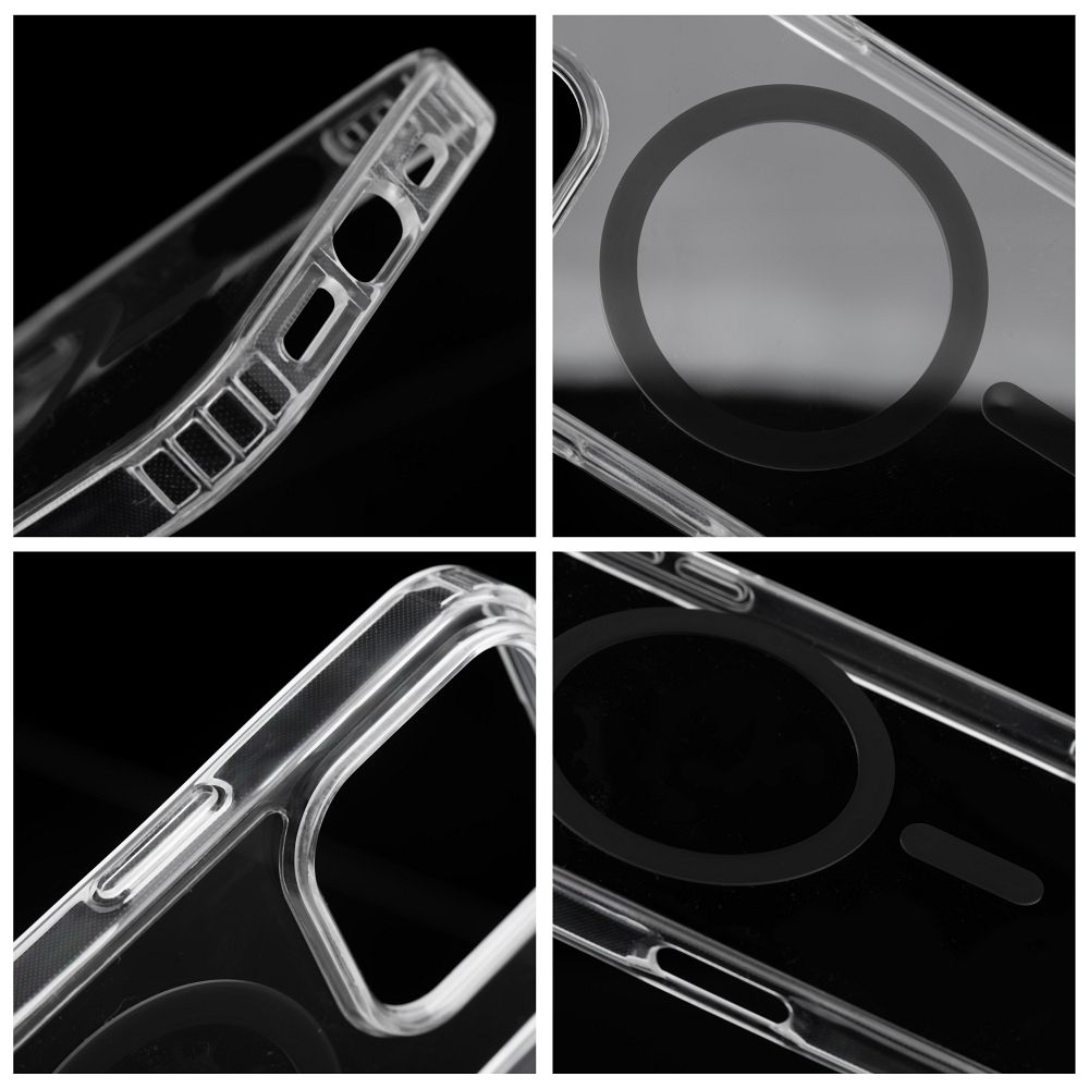 Drop Glue Colorful Ring Mag Cover compatible with MagSafe for IPHONE 16 black