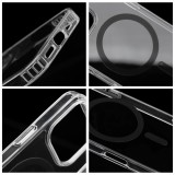 Drop Glue Colorful Ring Mag Cover compatible with MagSafe for IPHONE 15 PRO MAX black