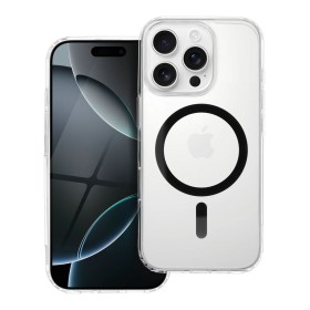 Zadný kryt Drop Glue Colorful Ring Mag Cover compatible s MagSafe pre Apple iPhone 13, čierna