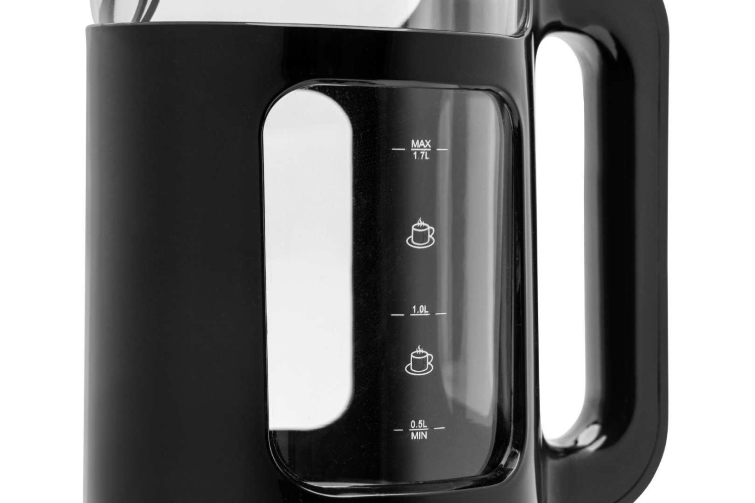Huslog AK-02024H Rychlovarná konvice 1,7l černá sklo/plast