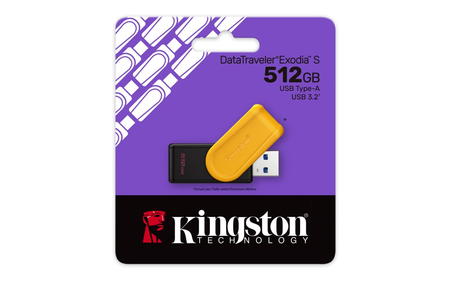 DataTraveler Exodia S 512GB/USB 3.2 žlutá