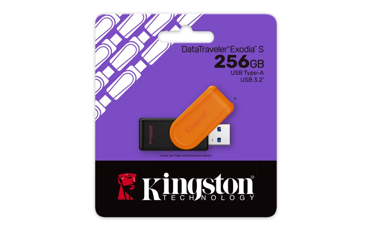 DataTraveler Exodia S 256GB/USB 3.2/USB-A oranžová