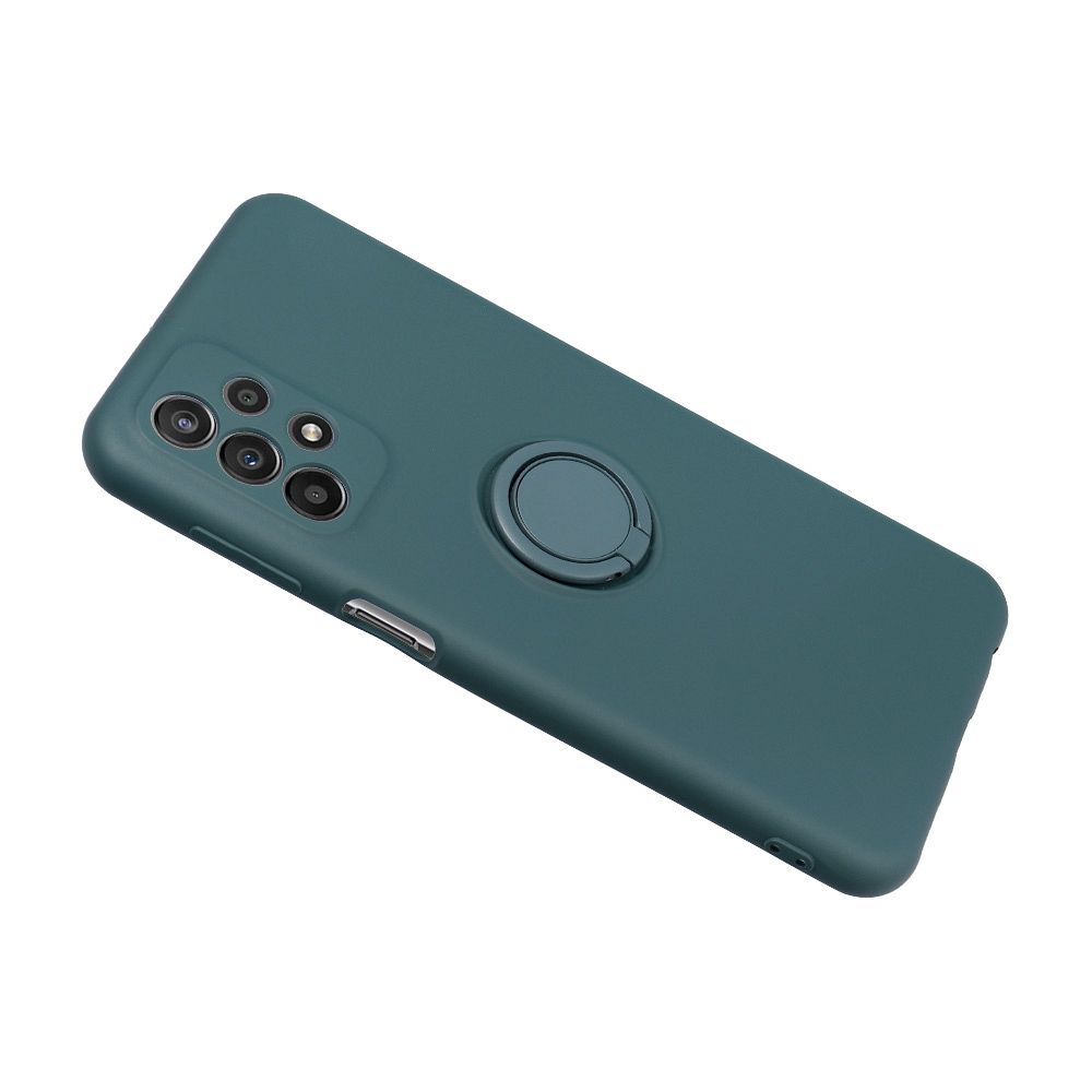SILICONE RING case for SAMSUNG A36 5G green