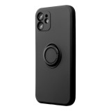 SILICONE RING case for IPHONE 16e (SE 4 2025) black