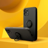 SILICONE RING case for IPHONE 16e (SE 4 2025) black