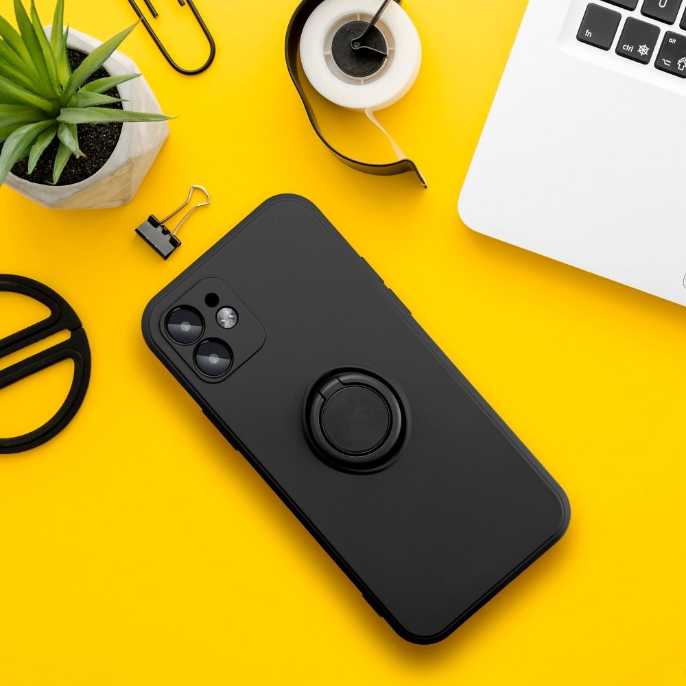 SILICONE RING case for SAMSUNG S25 Plus black