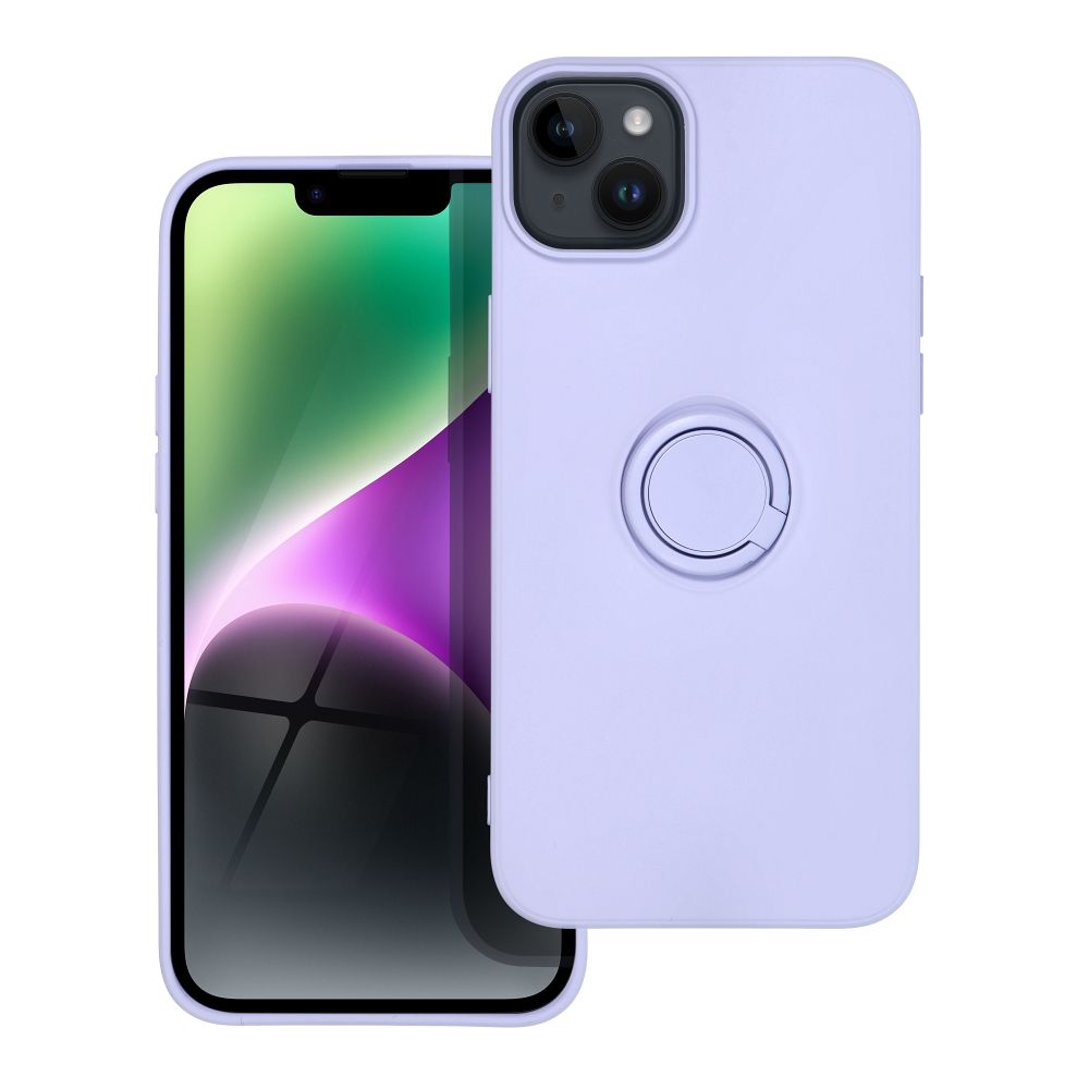 SILICONE RING case for IPHONE 14 Plus violet