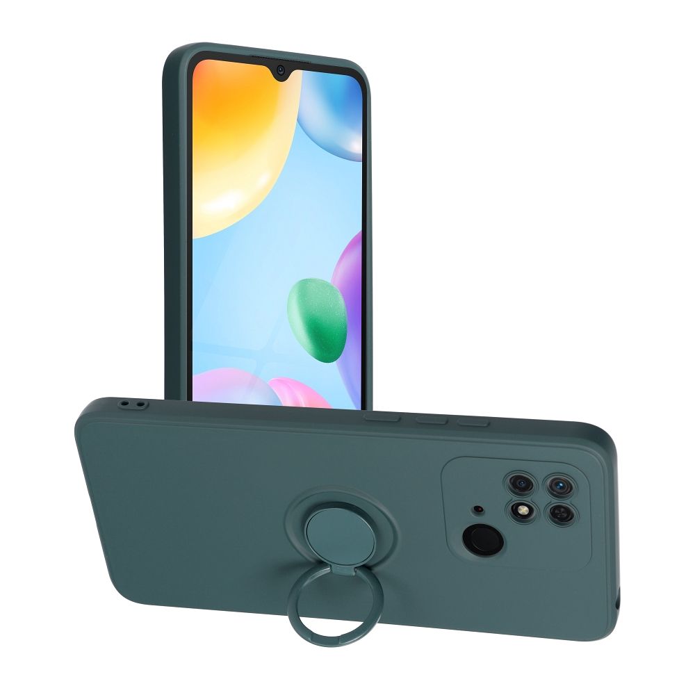 SILICONE RING case for XIAOMI Redmi 10C green