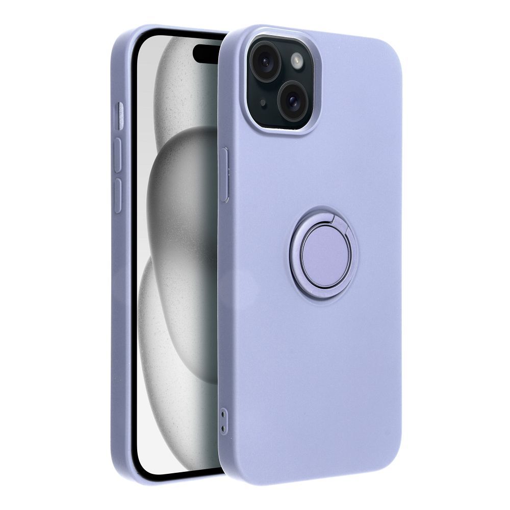 SILICONE RING case for IPHONE 15 Plus violet