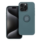 SILICONE RING case for IPHONE 15 Pro Max green