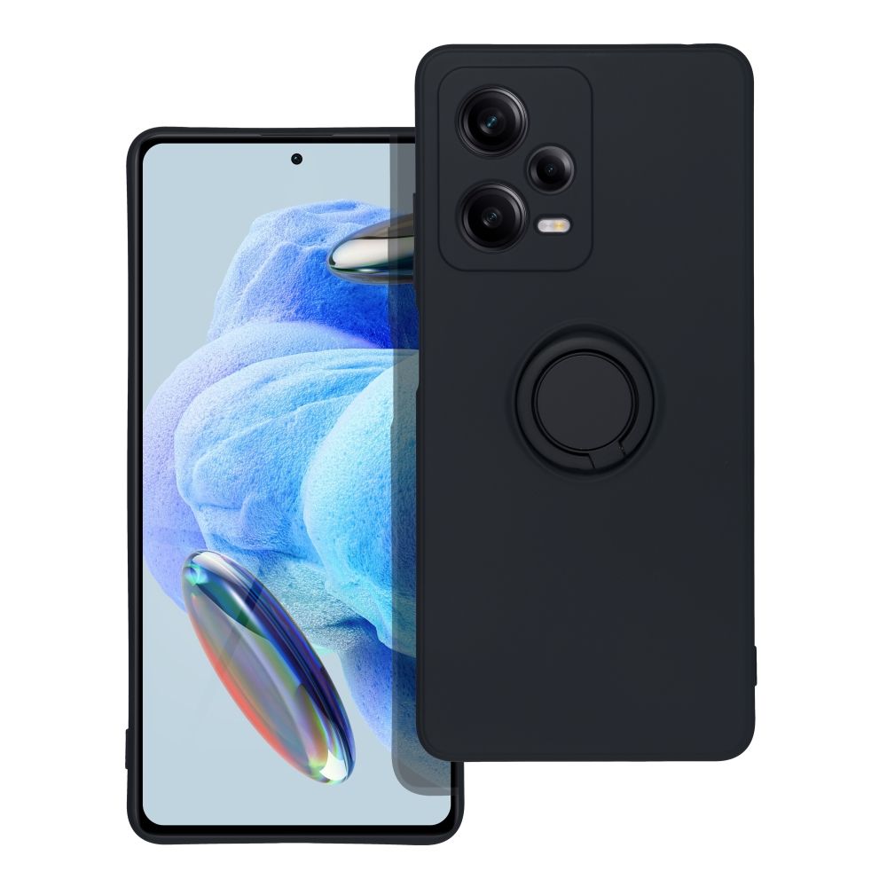 SILICONE RING case for XIAOMI Redmi Note 12 Pro 5G black
