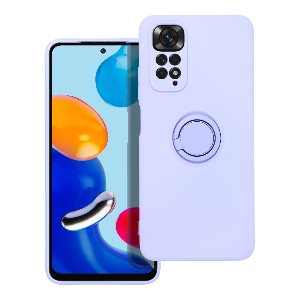 SILICONE RING case for XIAOMI Redmi Note 11 / 11S violet