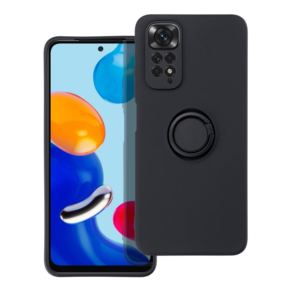 SILICONE RING case for XIAOMI Redmi Note 11 / 11S black
