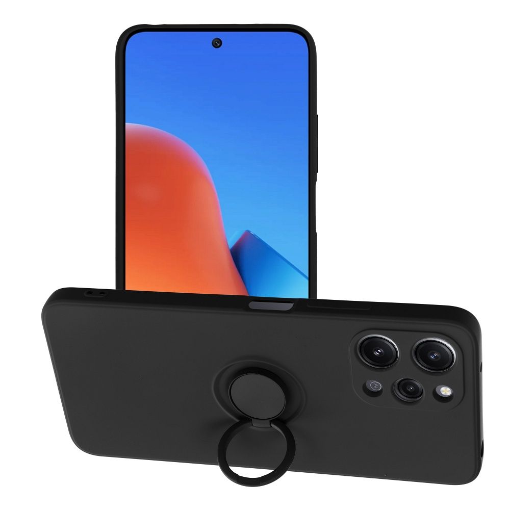 SILICONE RING case for XIAOMI Redmi 12 4G black