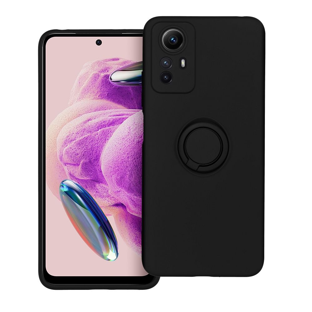 SILICONE RING case for XIAOMI Redmi Note 12S black