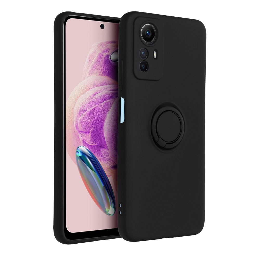 SILICONE RING case for XIAOMI Redmi Note 12S black