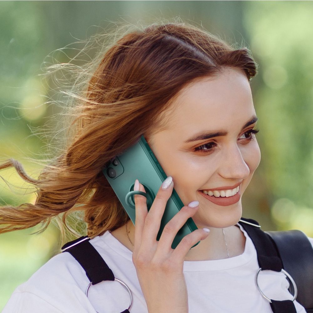 SILICONE RING case for XIAOMI Redmi Note 13 Pro 5G green