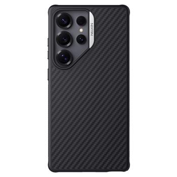 Zadní kryt Nillkin Synthetic Fiber PRO Magnetic pro Samsung Galaxy S25 Ultra, stříbrná