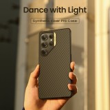 Nillkin Synthetic Fiber PRO Magnetic Zadní Kryt pro Samsung Galaxy S25 Ultra Gold