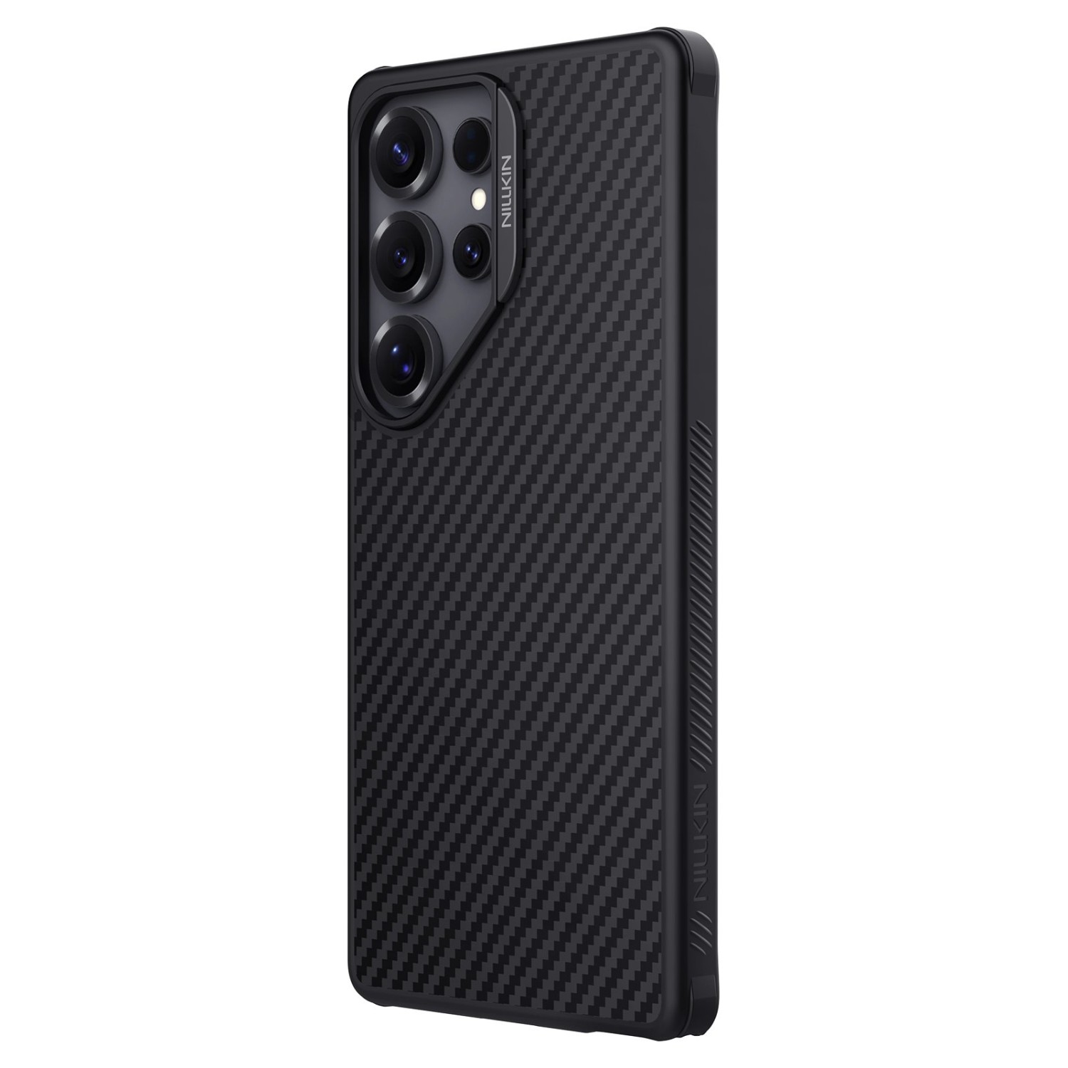 Nillkin Synthetic Fiber PRO Magnetic Zadní Kryt pro Samsung Galaxy S25 Ultra Black 